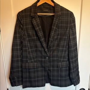 The Limited Black Plaid Blazer